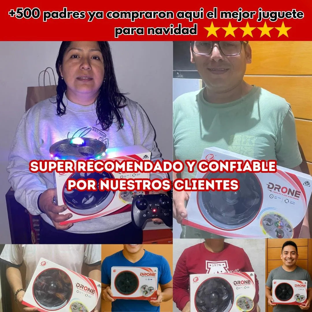 Dron Ovni con luces LED y acrobático