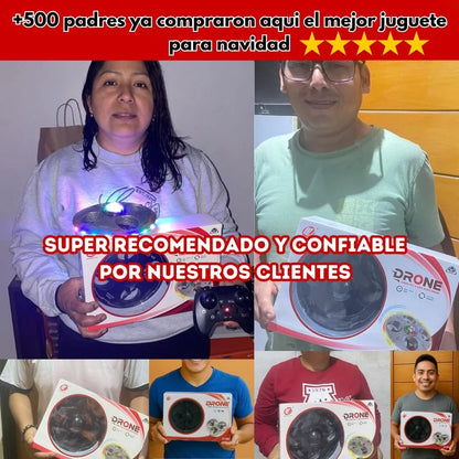 Dron Ovni con luces LED y acrobático