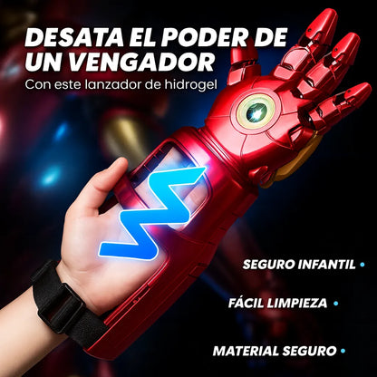 Brazo de Iron Man con balas de Hidrogel