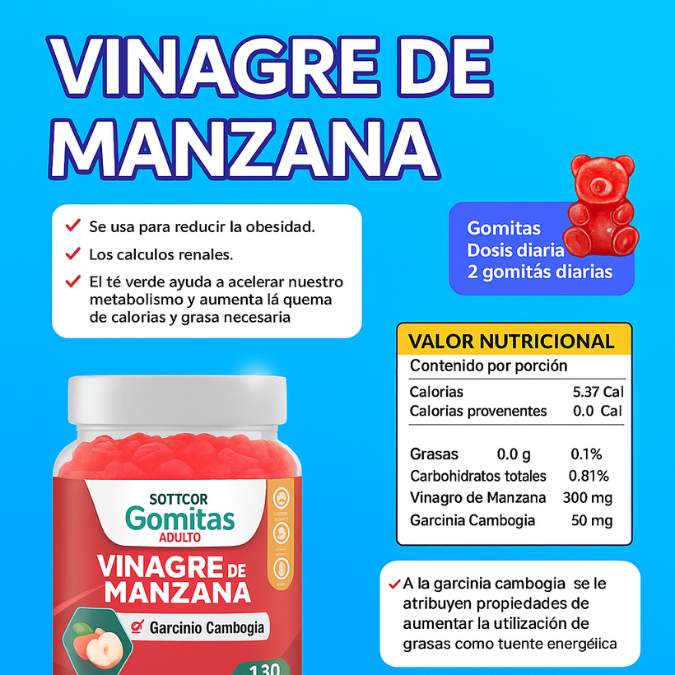 BBL Vinagre de Manzana - Deja la inseguridad y Moldea tu abdomen