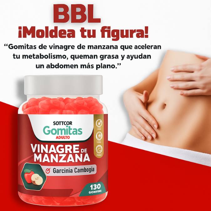 BBL Vinagre de Manzana - Deja la inseguridad y Moldea tu abdomen