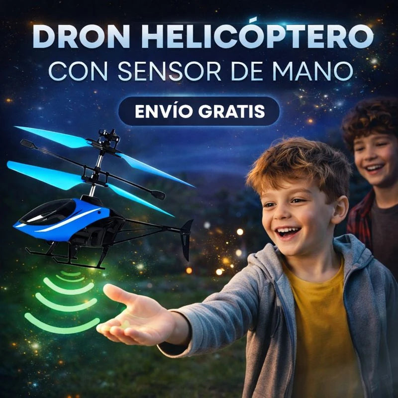 Dron Helicóptero con Sensor de mano