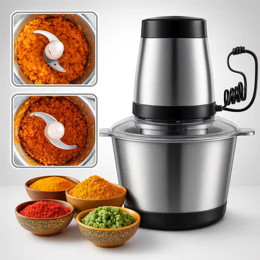 Picador Procesador Eléctrico de Alimentos - Acero Inoxidable 2L