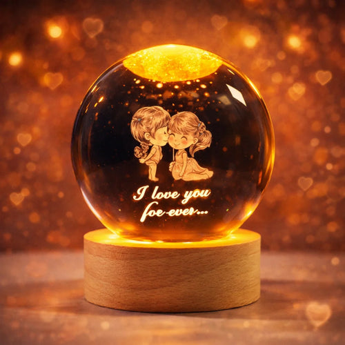 Lampara Cristal San Valentín ❤️